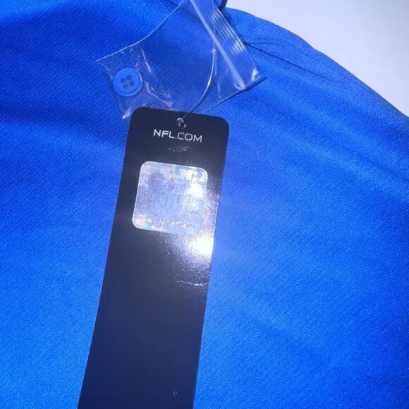 Mens LA Rams Polo Shirt Blue Embroidered Shirt NFL Los Angeles Jersey - Picture 8 of 10